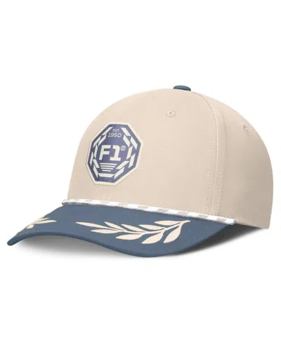 Formula 1 Men's Tan Merchandise Heritage Slick Snapback Hat In Brown
