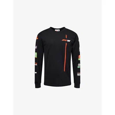 Formula 1 Mens F175 Track Classic Long-sleeve Cotton T-shirt Black