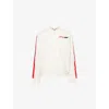 Formula 1 Mens F175 Classic Embroidered Cotton-blend Bomber Jacket White In Neutral