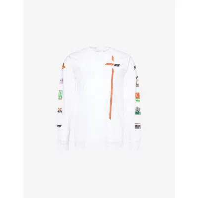 Formula 1 Mens F175 Track Classic Long-sleeve Cotton T-shirt White Xl