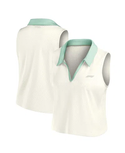 Formula 1 Women's White Studio Wellness V-neck Tank Top