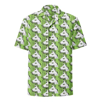Formula S7 Men's Llama Llama Unisex Button Down Green T-shirt