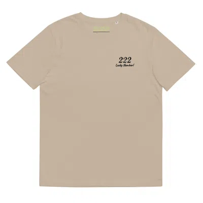 Formula S7 Men's Neutrals 222 Lucky Number Unisex Organic Cotton Spiritual T-shirt
