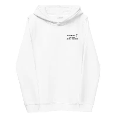 Formula S7 Women's 1111 New Beginnings Eco Fitted White Logo Angel Number Hoodie