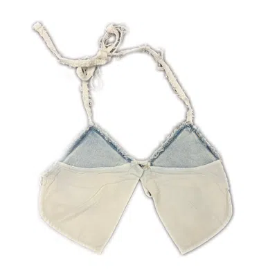 Formula S7 Women's Blue Up-cycled Denim Bra Top