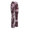 Formula S7 Women's Brown Sandy Orchid Blooms Flare Leggings