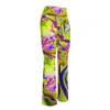 Formula S7 Women's Green Orchid Reef Floral Flare Leggings