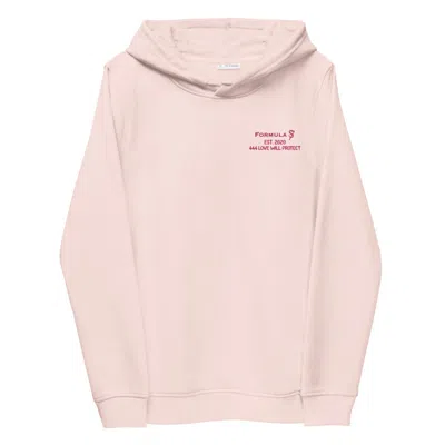 Formula S7 Women's Pink / Purple 444 Love Will Protect Eco Fitted Pink Logo Angel Number Hoodie In Pink/purple