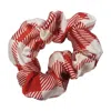Formula S7 Women's Red & White Plaid Silk Scrunchies / Multicolour In Multi