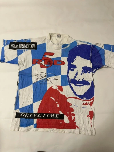 Pre-owned Formula Uno X Racing Vintage 90's Fullprint T Shirt Nigel Mansell In Multicolor