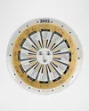 Fornasetti 2025 Calendar Wall Plate In Goldblackwhite