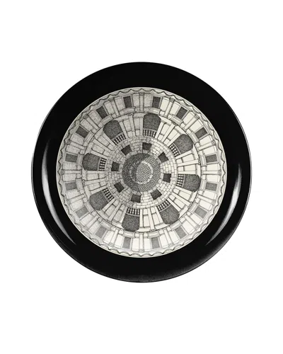 Fornasetti 40cm Tray - Cortile N.1 On Black