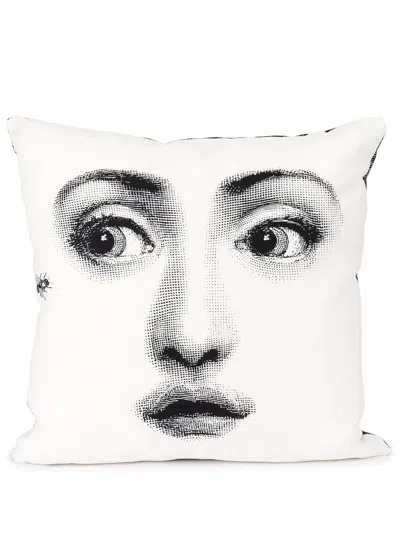 Fornasetti Ape Photograph-print Cushion In Black