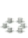 FORNASETTI ARCHI COFFEE CUP SET