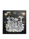 Fornasetti Architectural-motif Wall Clock In Black