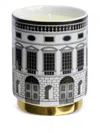 Fornasetti Kerze Mit Architektur-print (295g) In Black