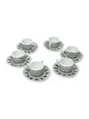 Fornasetti 'architettura' Cup And Saucer Set