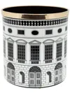 Fornasetti Architettura Wastepaper Basket In Black