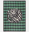 Fornasetti Argyle Wool Blanket In Green