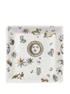 Fornasetti Astronomici Square Plate (20,8cm X 20,8cm) In White