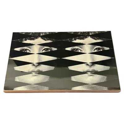 Pre-owned Fornasetti Backgammon Game Set Box In Brown