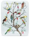 Fornasetti Birds-motif Decorative Tray (48cm X 60cm) In Blue