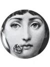 Fornasetti Black Tema E Variazioni N137 Wall Plate In Black