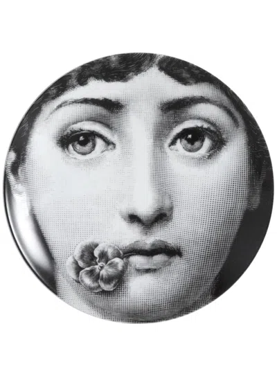 Fornasetti Black Tema E Variazioni N137 Wall Plate