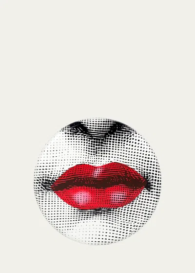 Fornasetti Bocca Red Lips Stool In Multi