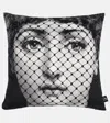 Fornasetti Burlesque Photograph-print Pillow In Multicolor