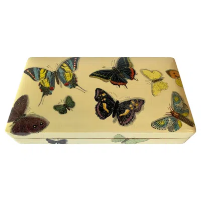 Pre-owned Fornasetti Butterfly Box In Brown