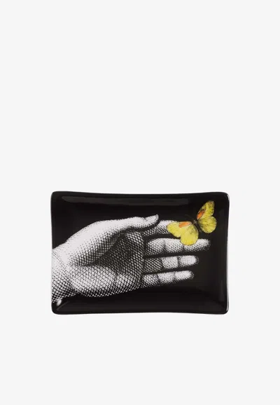 Fornasetti Butterfly Mano Ashtray In Black