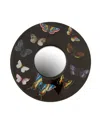 Fornasetti Butterfly Mirror In Black