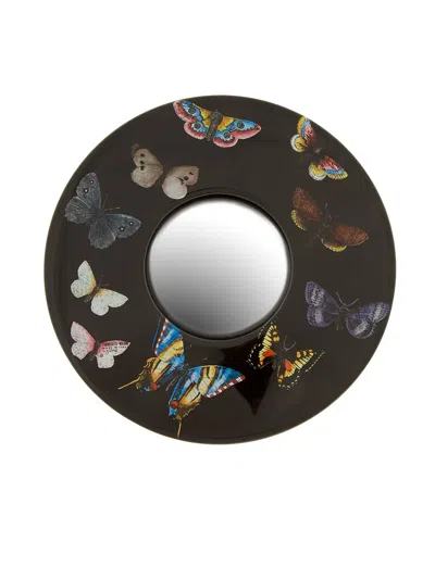 Fornasetti Butterfly Mirror In Black