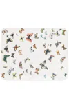 Fornasetti Butterfly-print Wood Tray In White