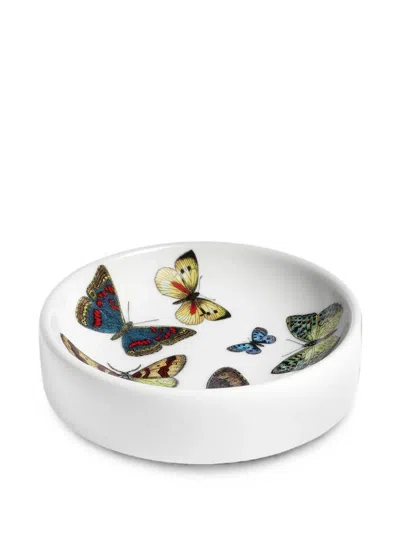 Fornasetti Butterfly-print Trinked Tray In Multi