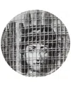 Fornasetti Cage Print Plate In Black
