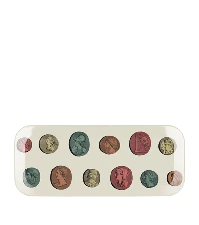 Fornasetti Cammei Tray In Multi