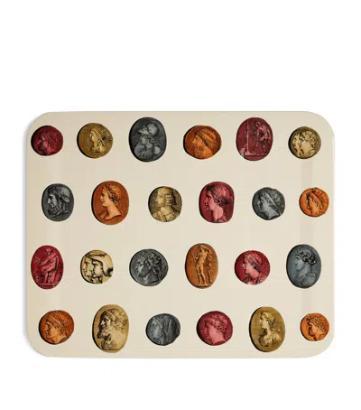 Fornasetti Cammei Tray In Multi