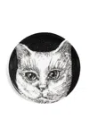 Fornasetti Cat-print Decorative Plate In Black