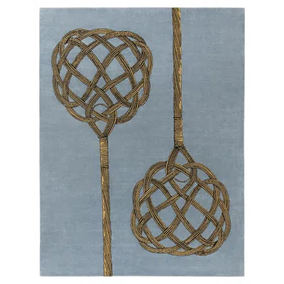 Pre-owned Fornasetti Cc-tapis - Collection- Battipanni Handmade Rug In Wool In Gray