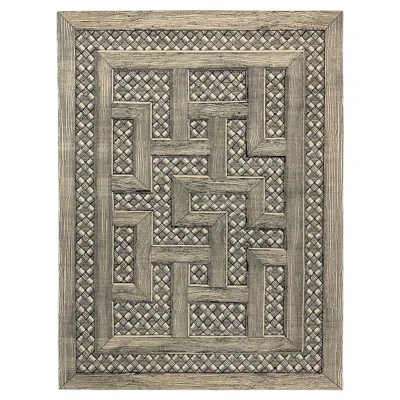 Pre-owned Fornasetti Cc-tapis - Collection- Musciarabia Large Black And White Handmade Rug