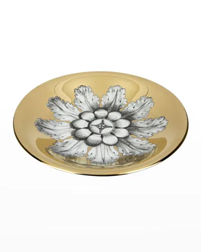 Fornasetti Centrepiece Rosone N6 Gold In Multi