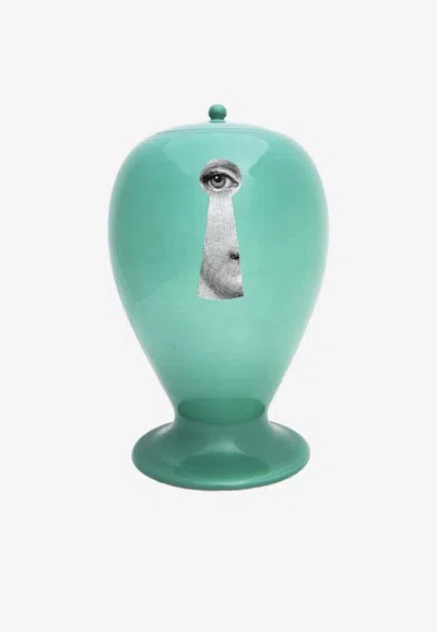 Fornasetti Chiave Serratura Vase In Green