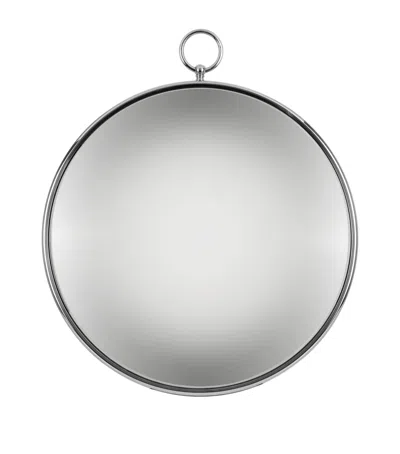 Fornasetti Chrome Convex Mirror In Gray