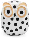 Fornasetti Civetta Impallinata Porcelain Jar (12cm) In White ,black