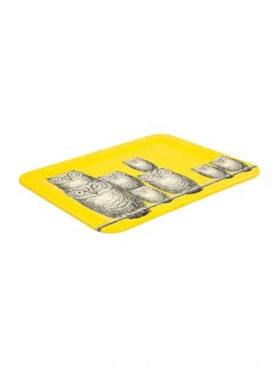 Pre-owned Fornasetti "civette/owl" Tray In Multi