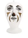 Fornasetti Clown Oval-design Vase (19cm) In Oro