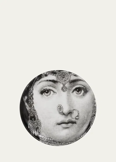 Fornasetti Coaster Tema E Variazioni No. 228 In Black/white