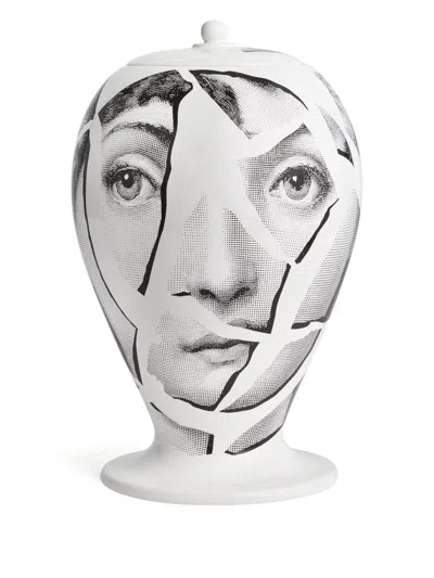 Fornasetti Cocci Vase (30cm X 15cm) In White